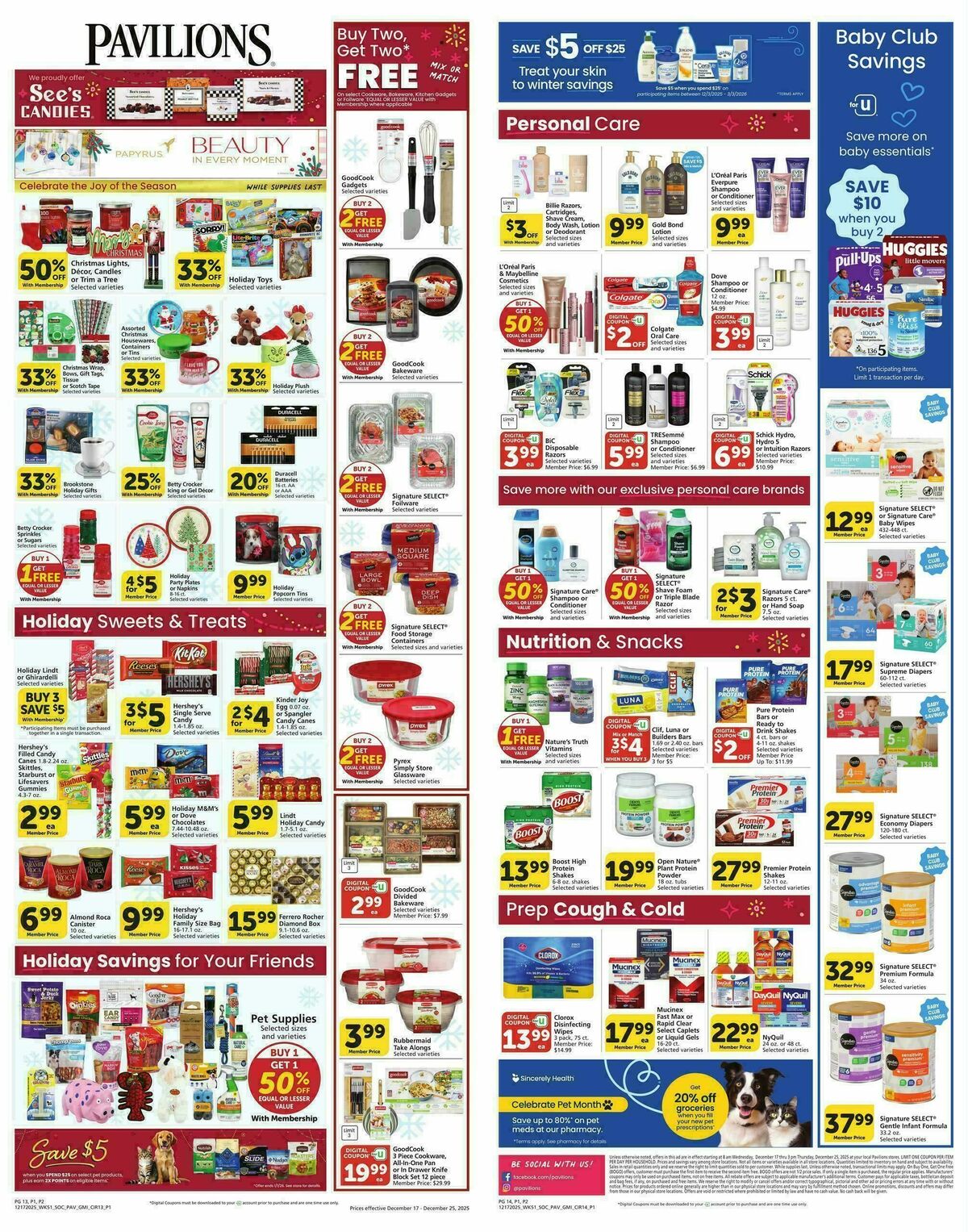 Pavilions Weekly Ad from December 17