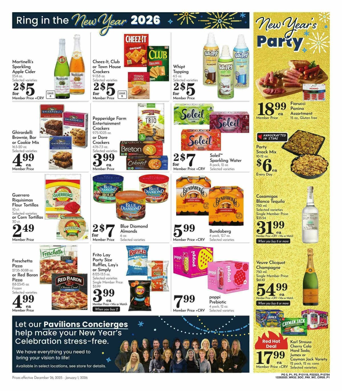 Pavilions Weekly Ad from December 26