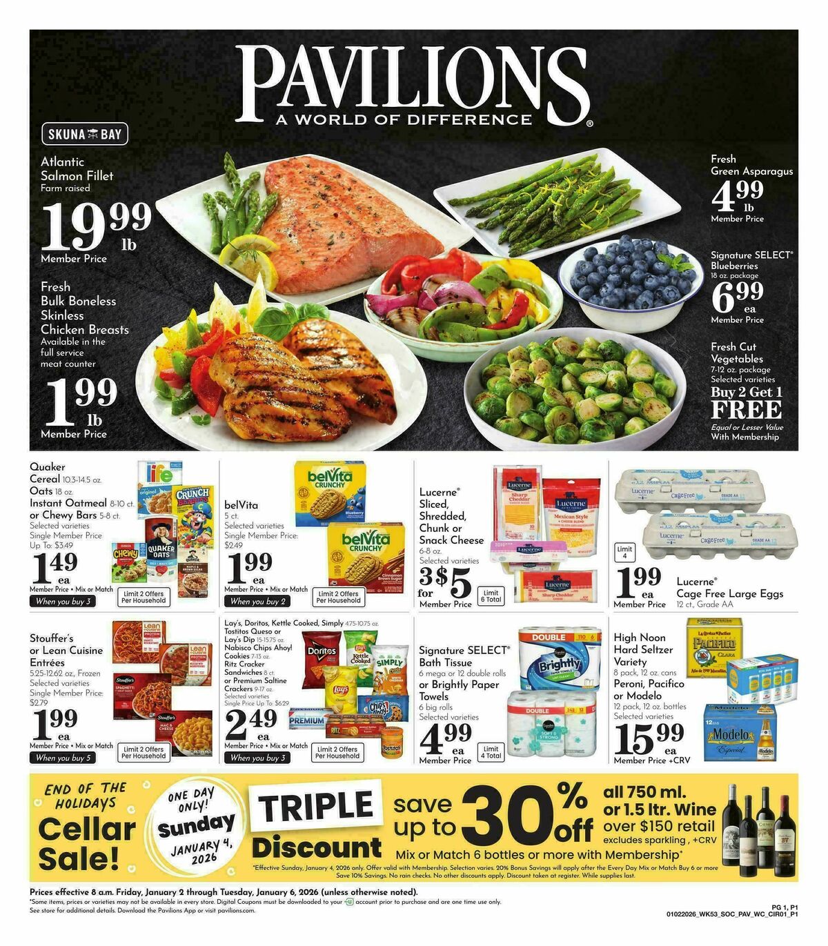 Pavilions Weekly Ad from January 2