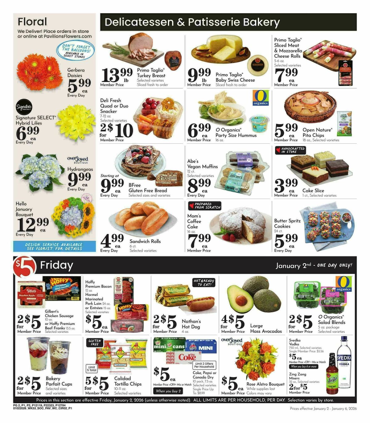 Pavilions Weekly Ad from January 2