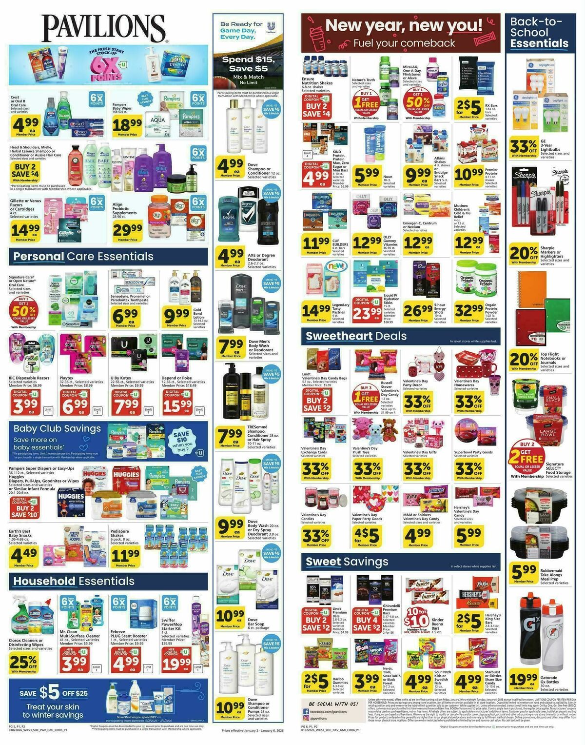 Pavilions Weekly Ad from January 2