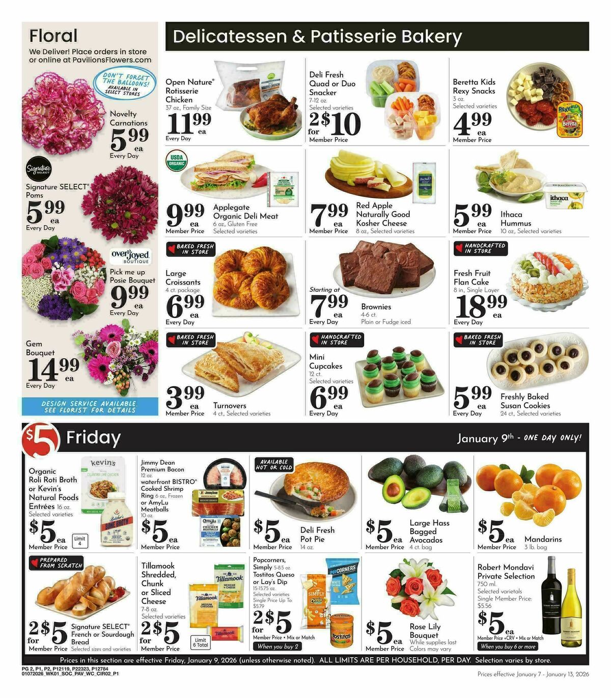 Pavilions Weekly Ad from January 7
