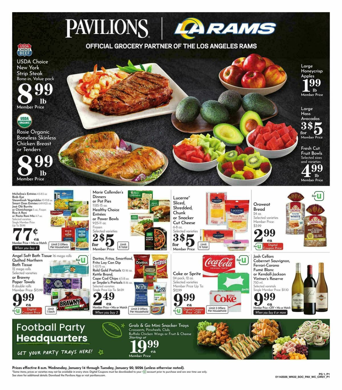 Pavilions Weekly Ad from January 14
