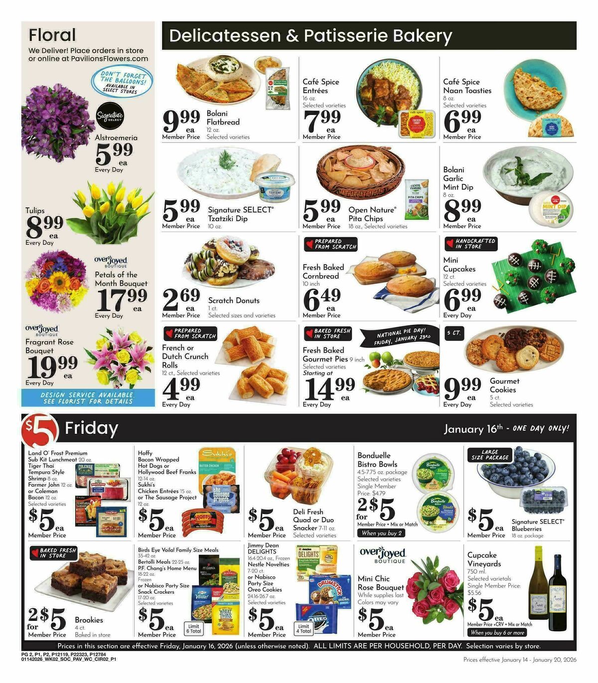 Pavilions Weekly Ad from January 14