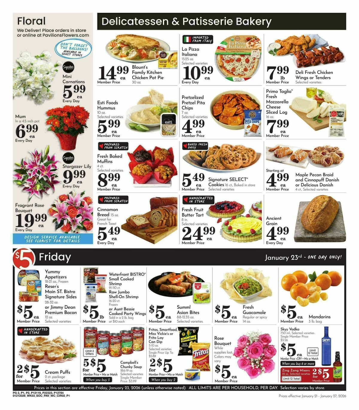 Pavilions Weekly Ad from January 21