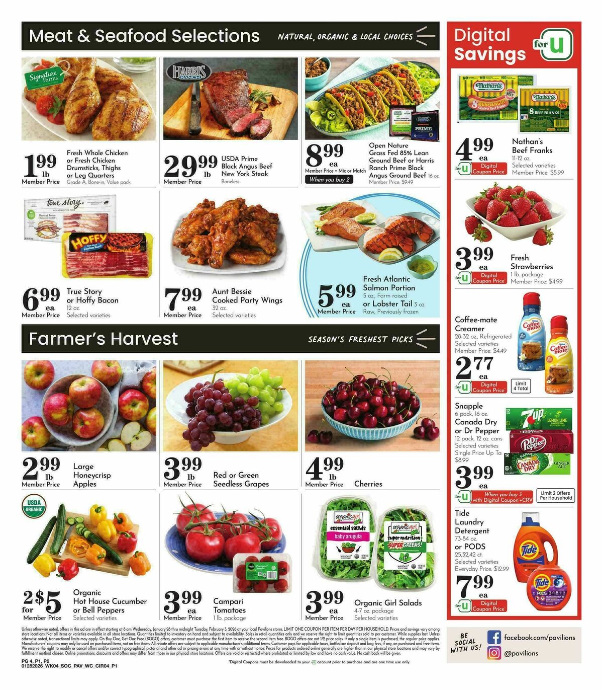 Pavilions Weekly Ad from January 28