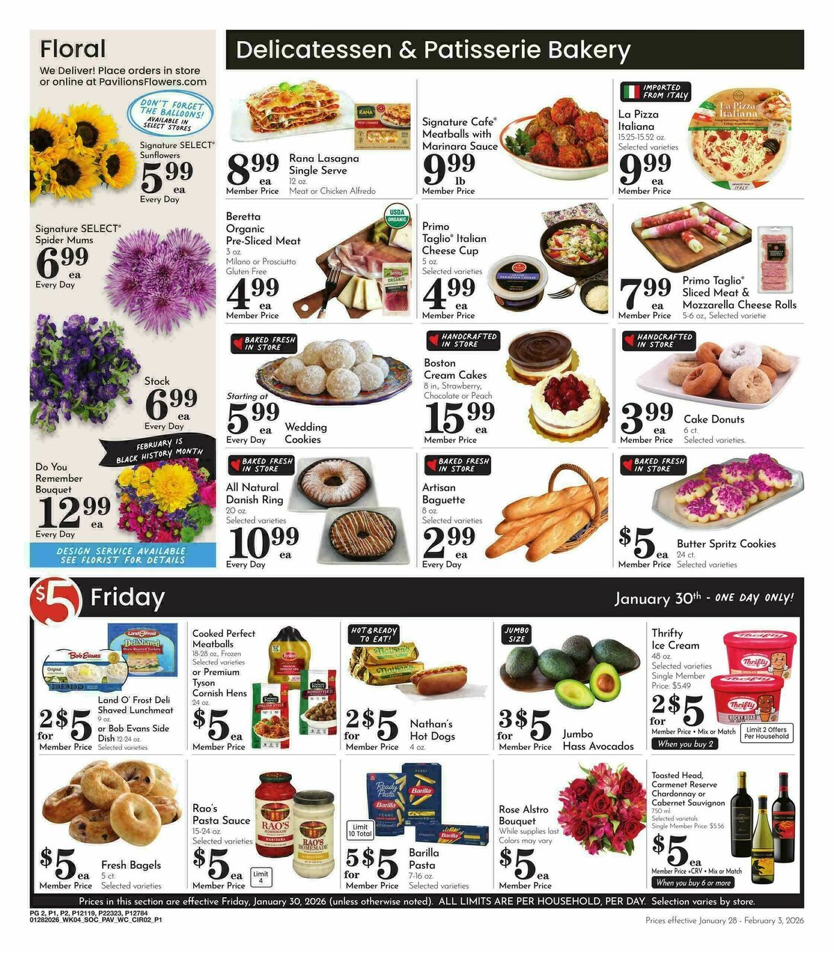 Pavilions Weekly Ad from January 28