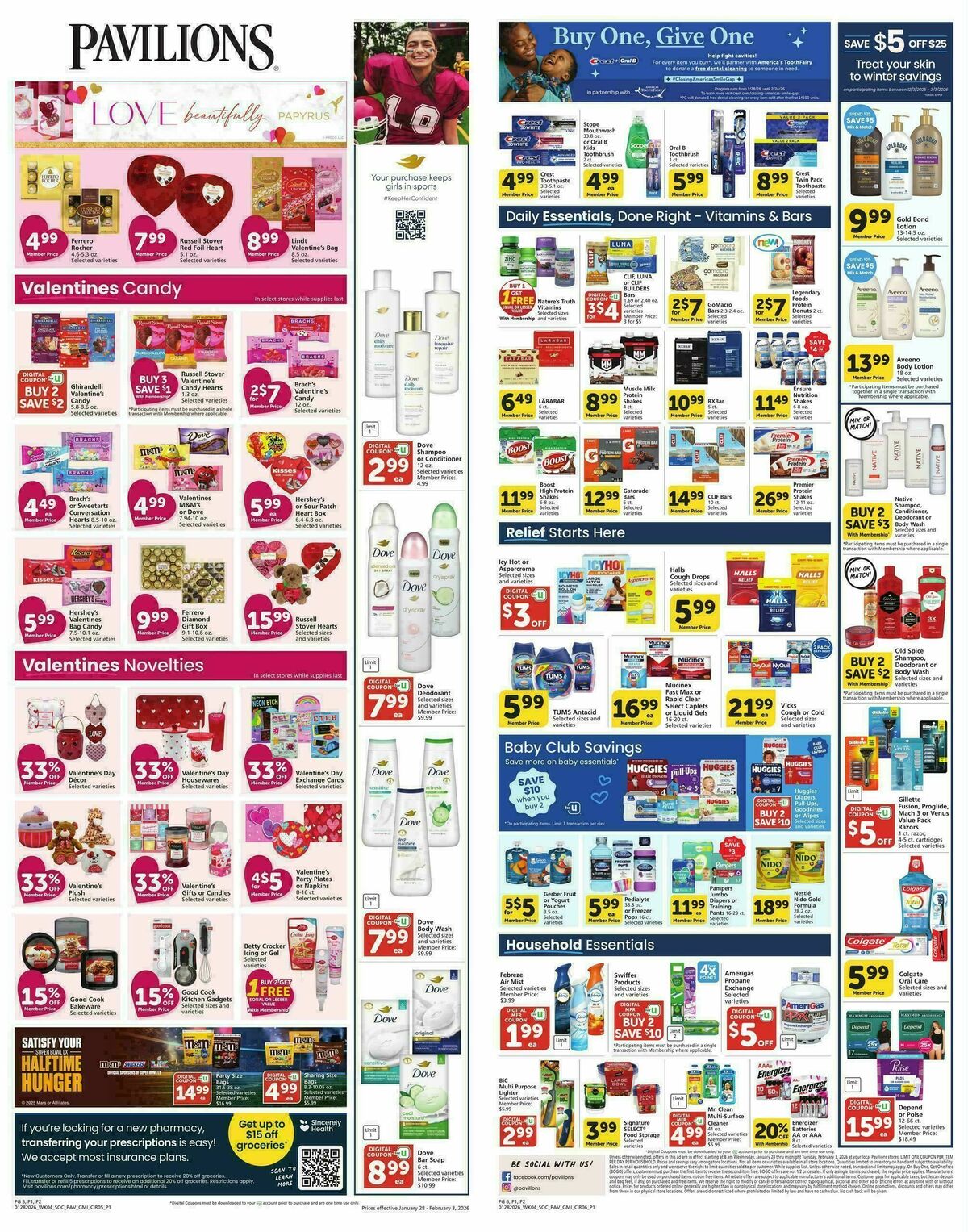 Pavilions Weekly Ad from January 28