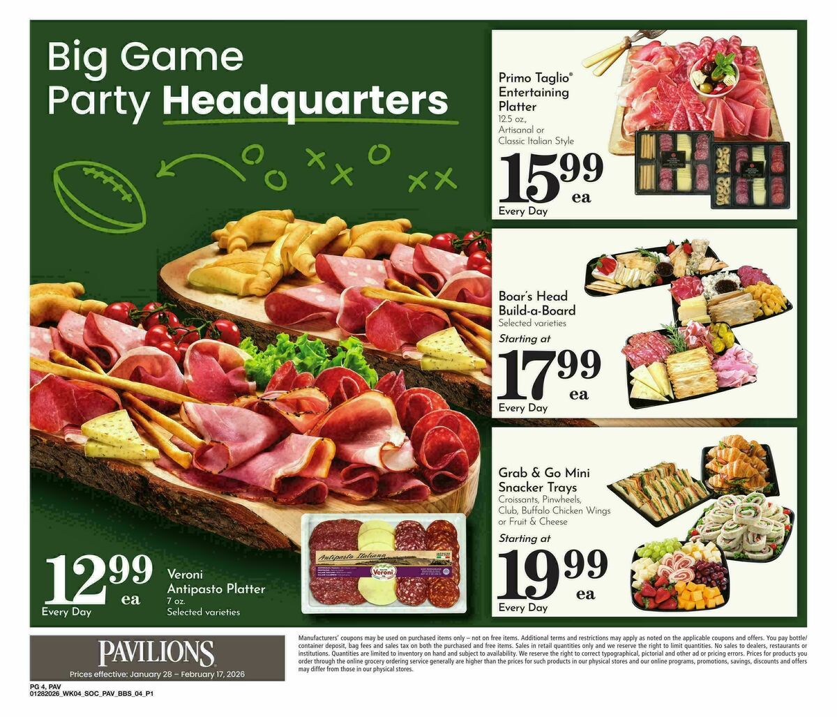 Pavilions Big Book of Savings Weekly Ad from January 28