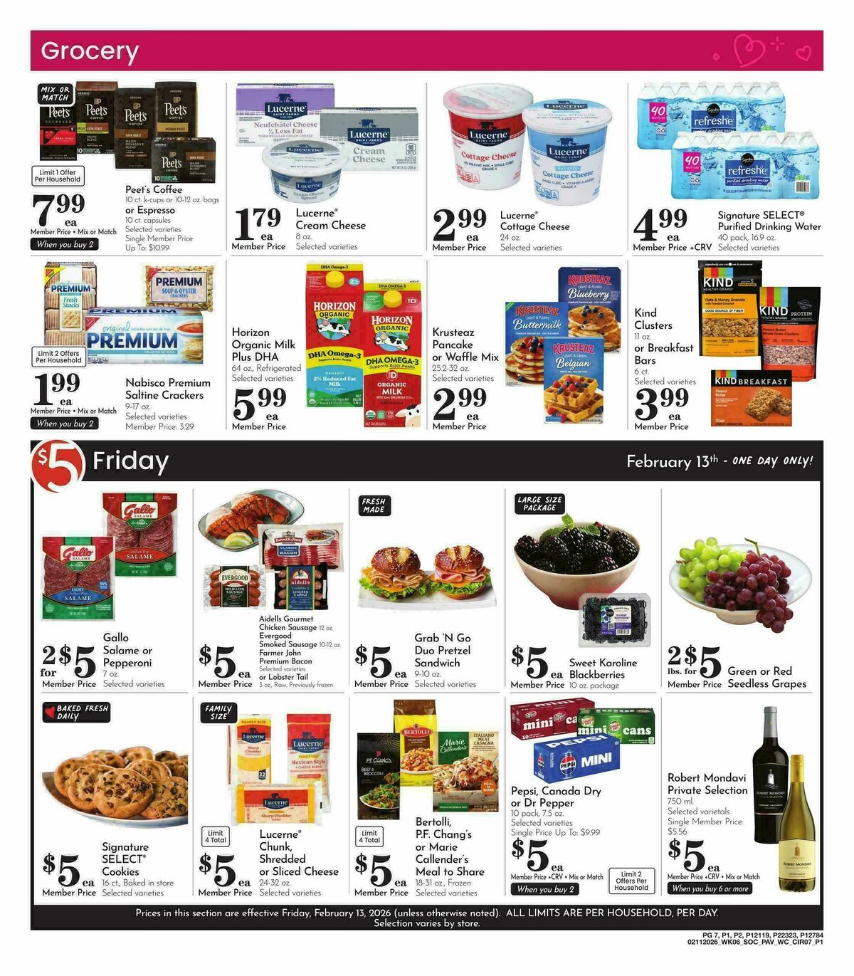 Pavilions Weekly Ad from February 11