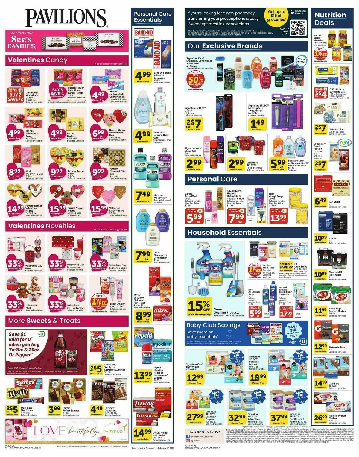 Pavilions Weekly Ad from February 11