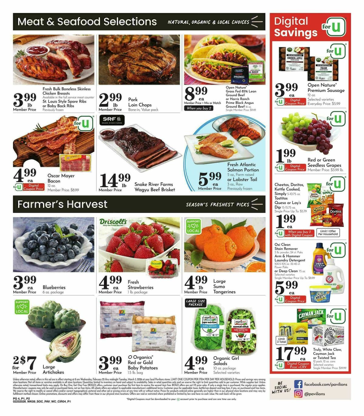 Pavilions Weekly Ad from February 25