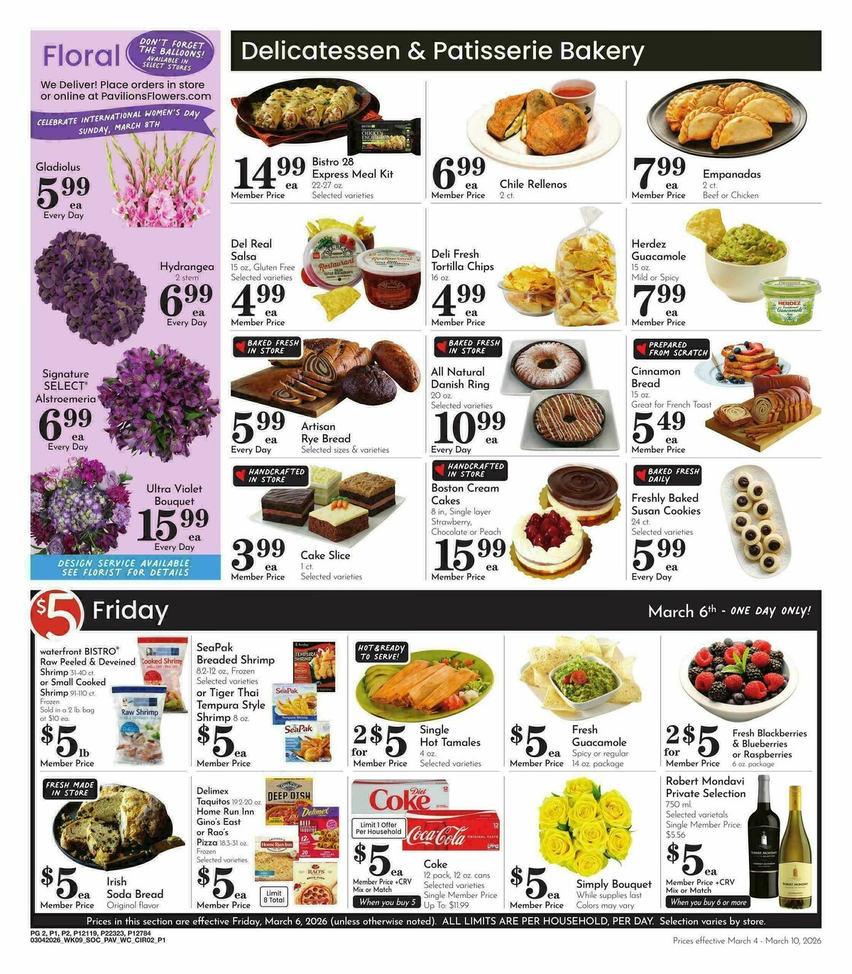 Pavilions Weekly Ad from March 4