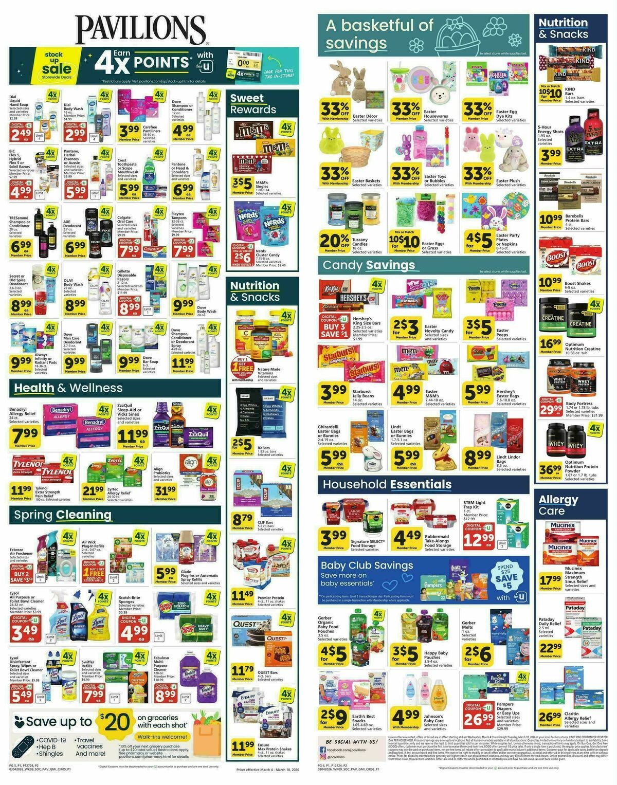 Pavilions Weekly Ad from March 4