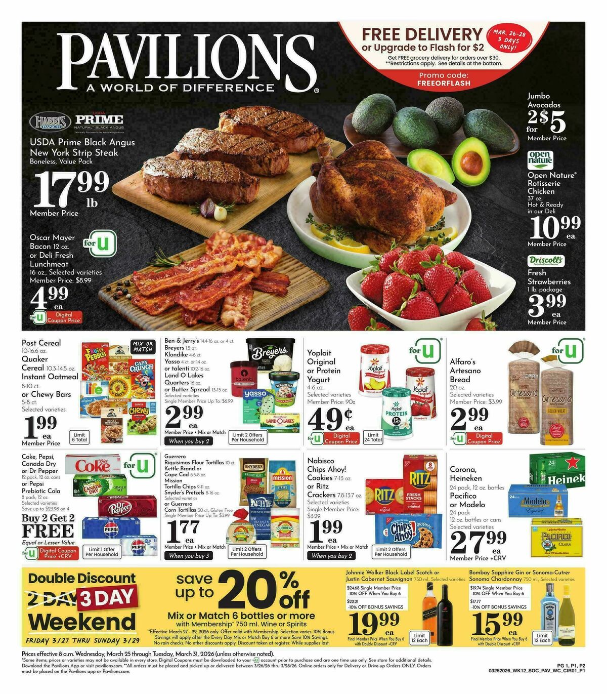 Pavilions Weekly Ad from March 25