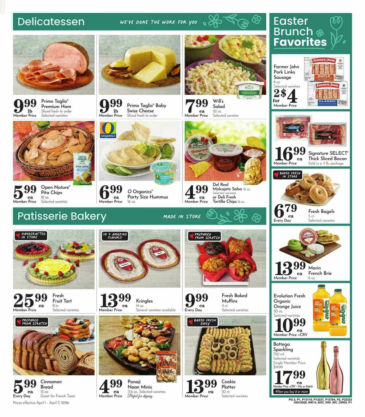 Pavilions Weekly Ad from April 1