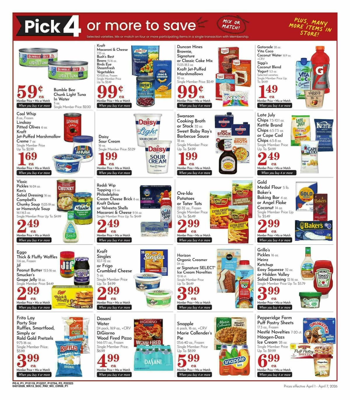 Pavilions Weekly Ad from April 1