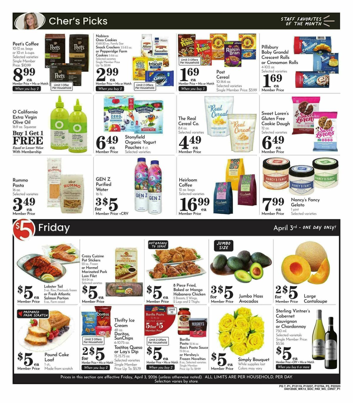 Pavilions Weekly Ad from April 1
