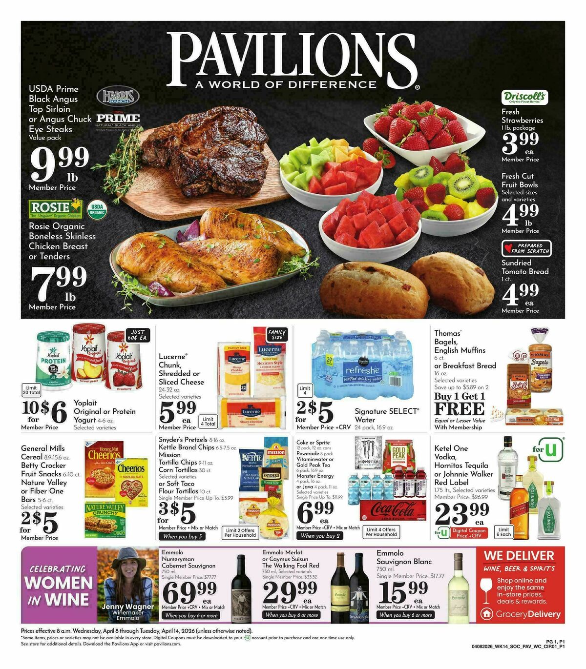 Pavilions Weekly Ad from April 8
