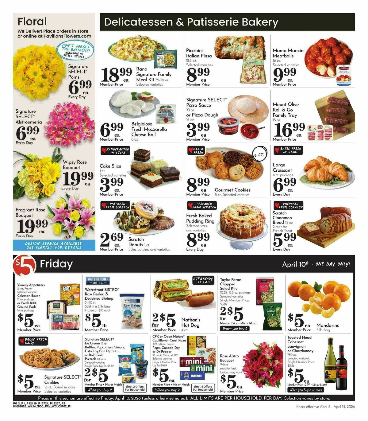 Pavilions Weekly Ad from April 8