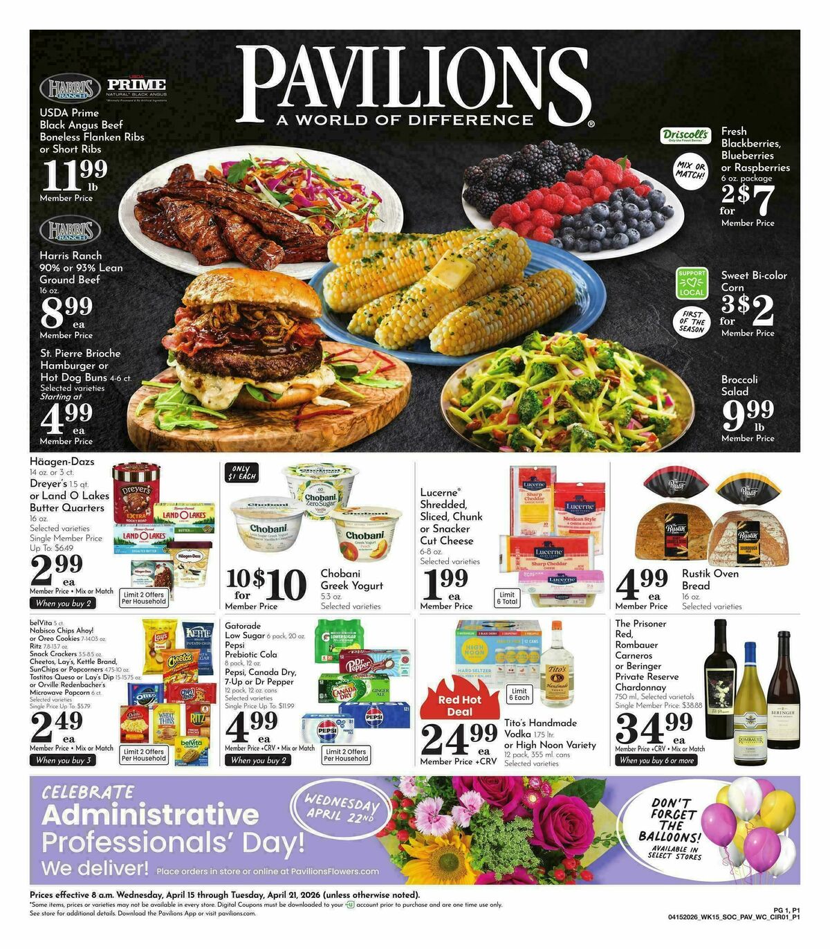Pavilions Weekly Ad from April 15