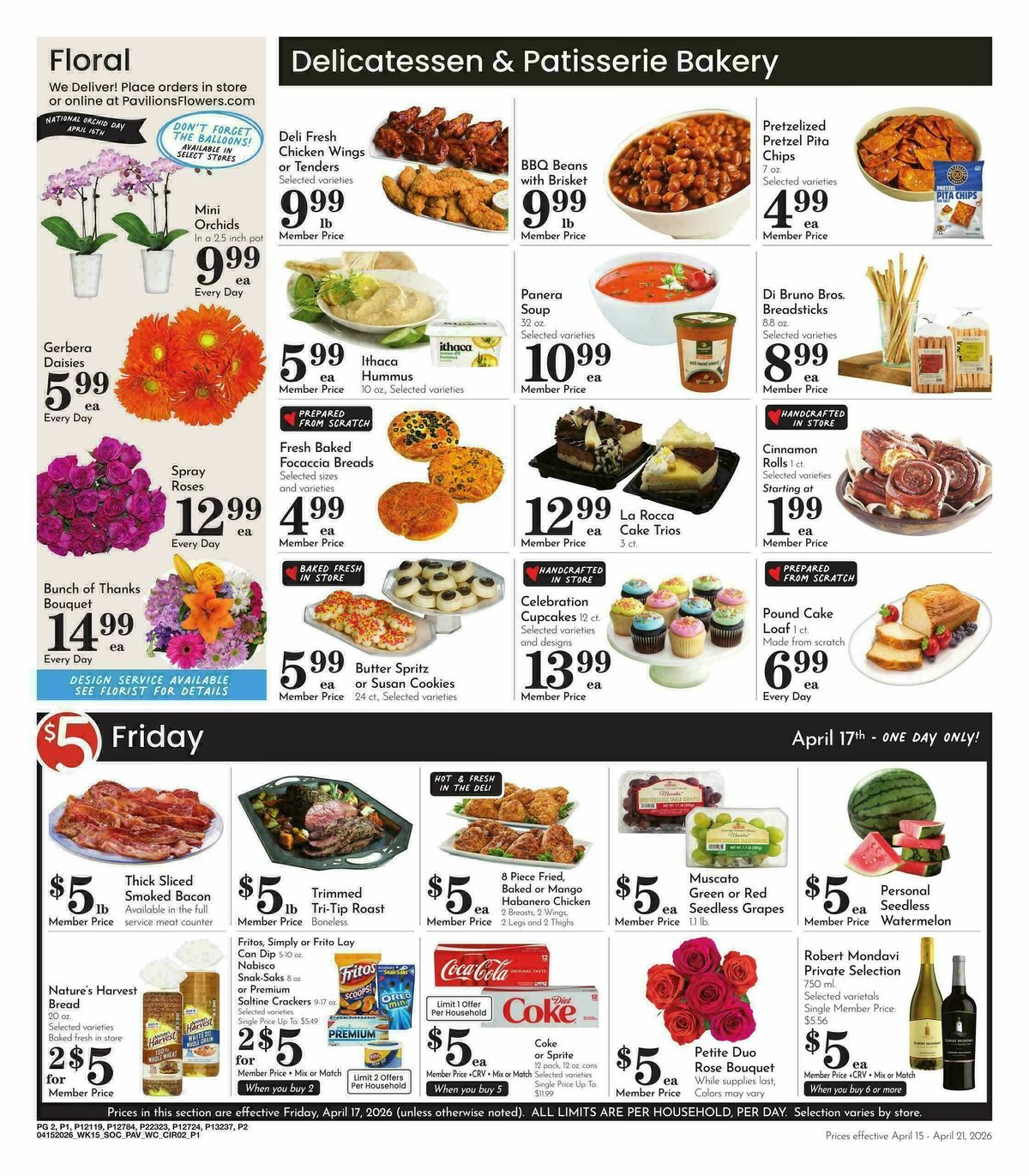 Pavilions Weekly Ad from April 15