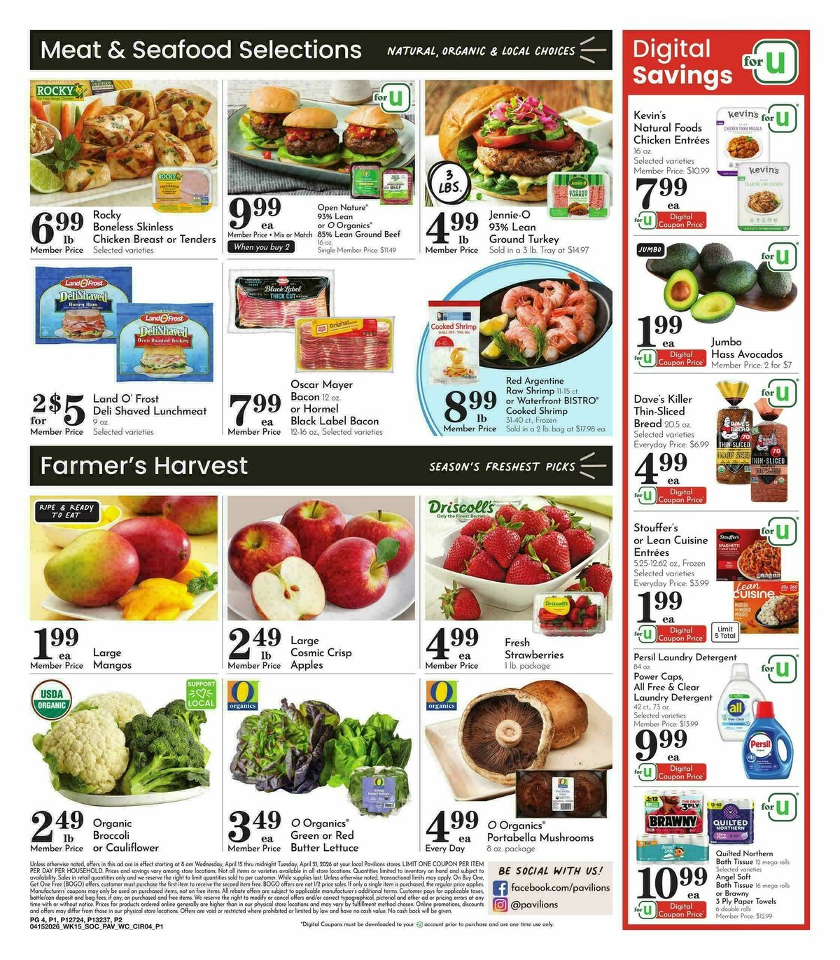 Pavilions Weekly Ad from April 15