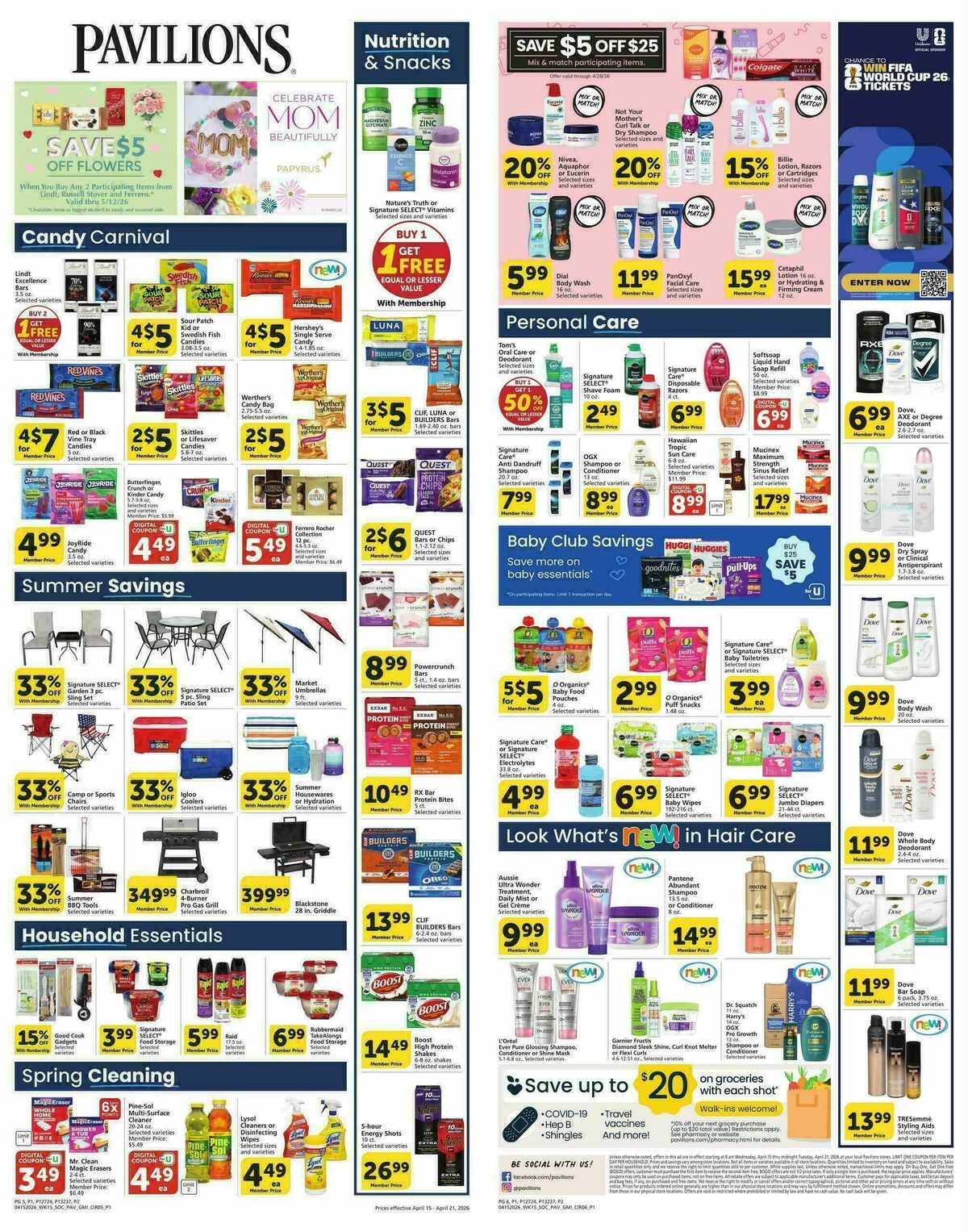 Pavilions Weekly Ad from April 15