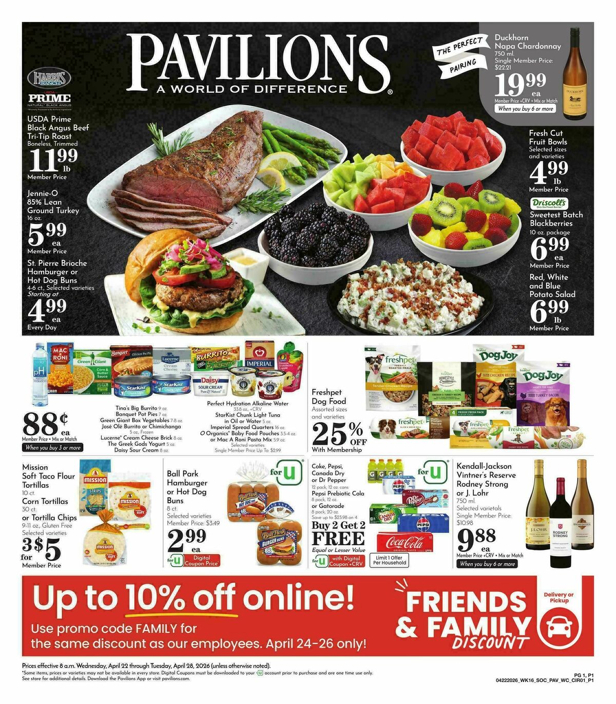 Pavilions Weekly Ad from April 22