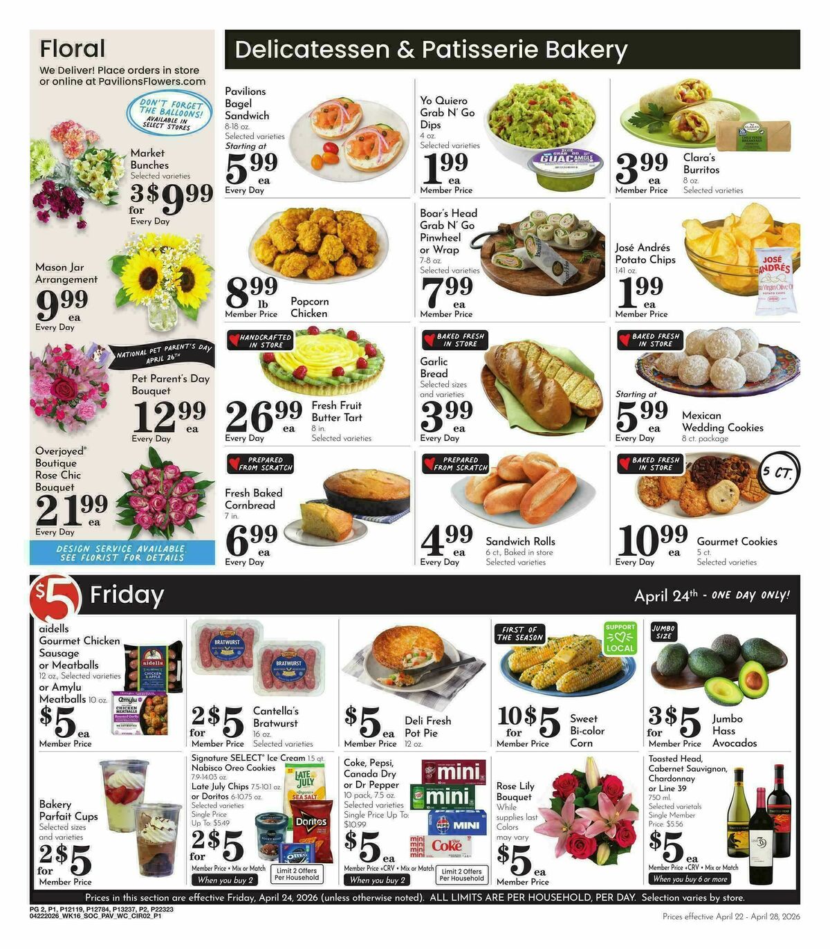 Pavilions Weekly Ad from April 22