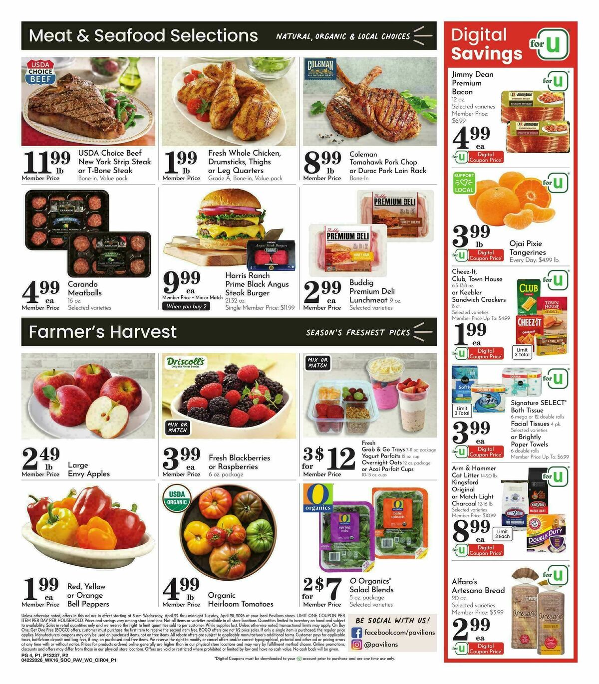 Pavilions Weekly Ad from April 22