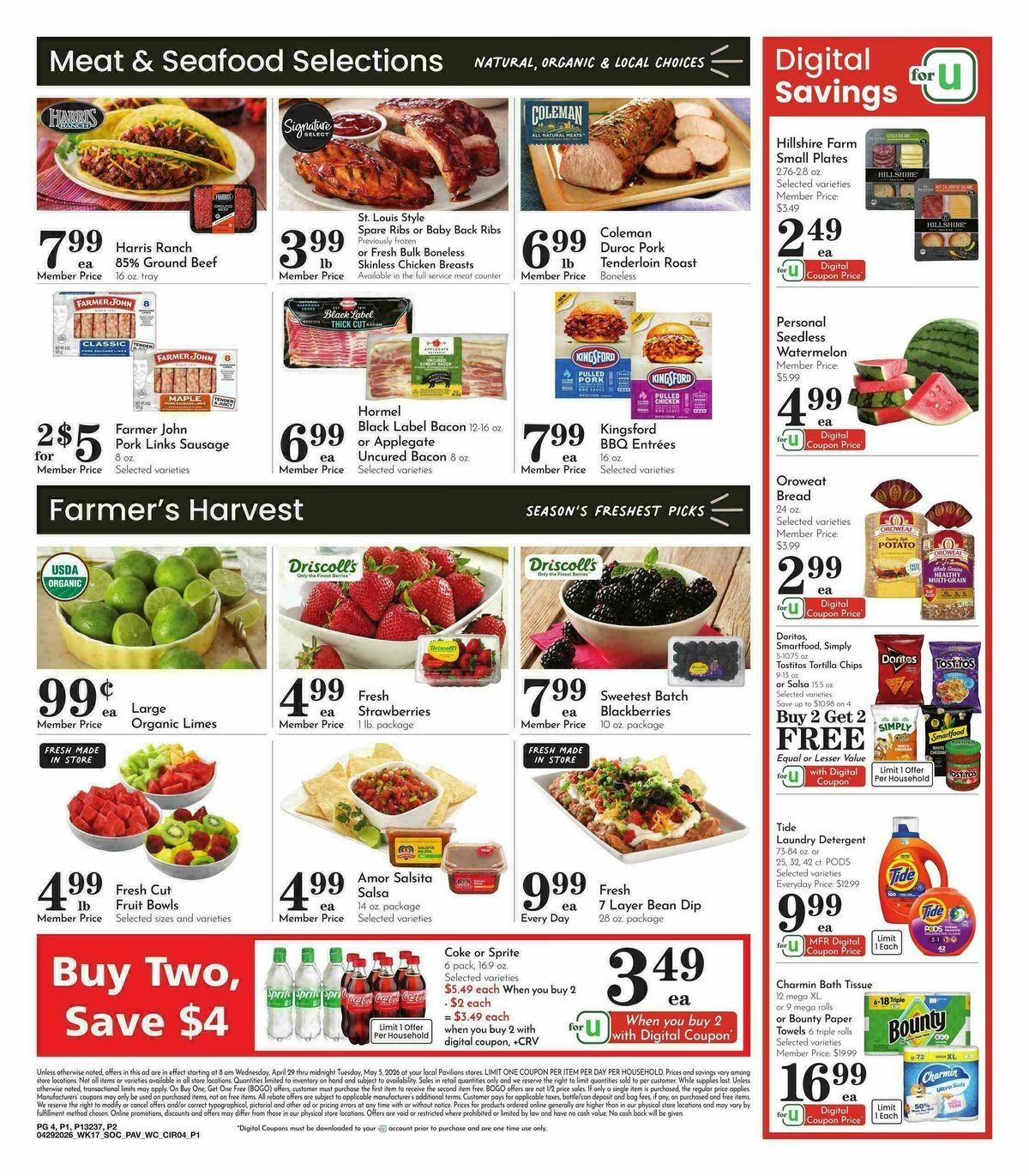 Pavilions Weekly Ad from April 29