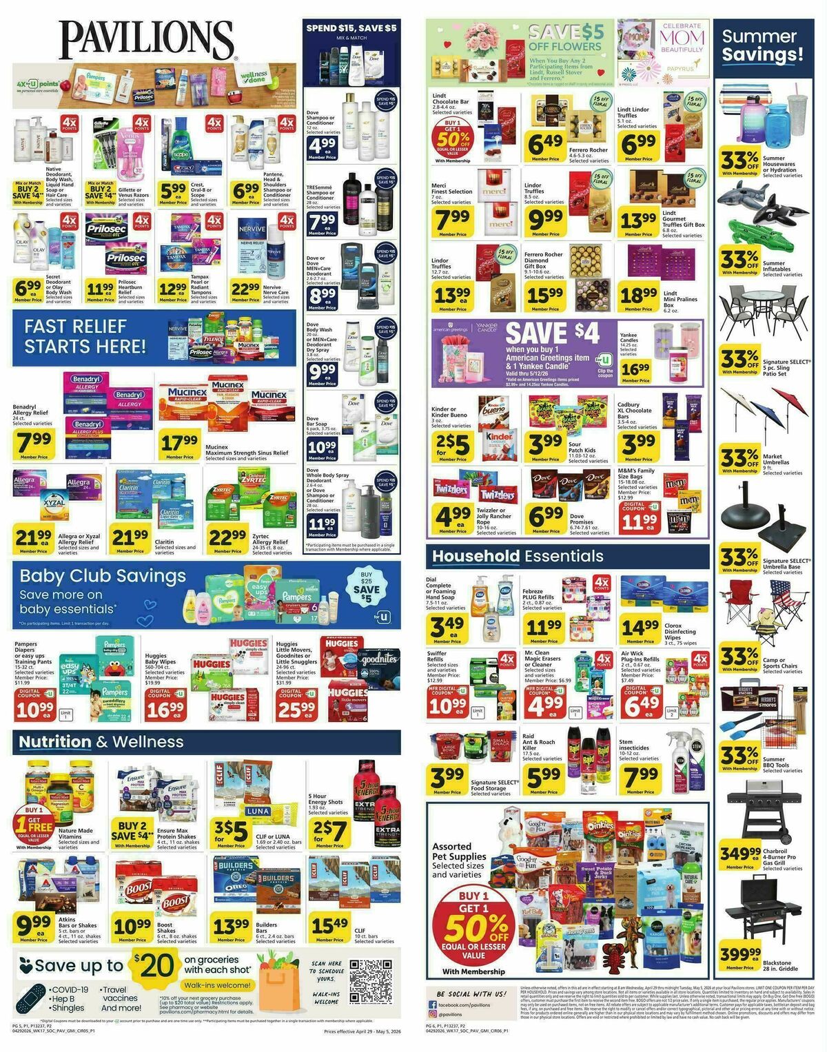 Pavilions Weekly Ad from April 29