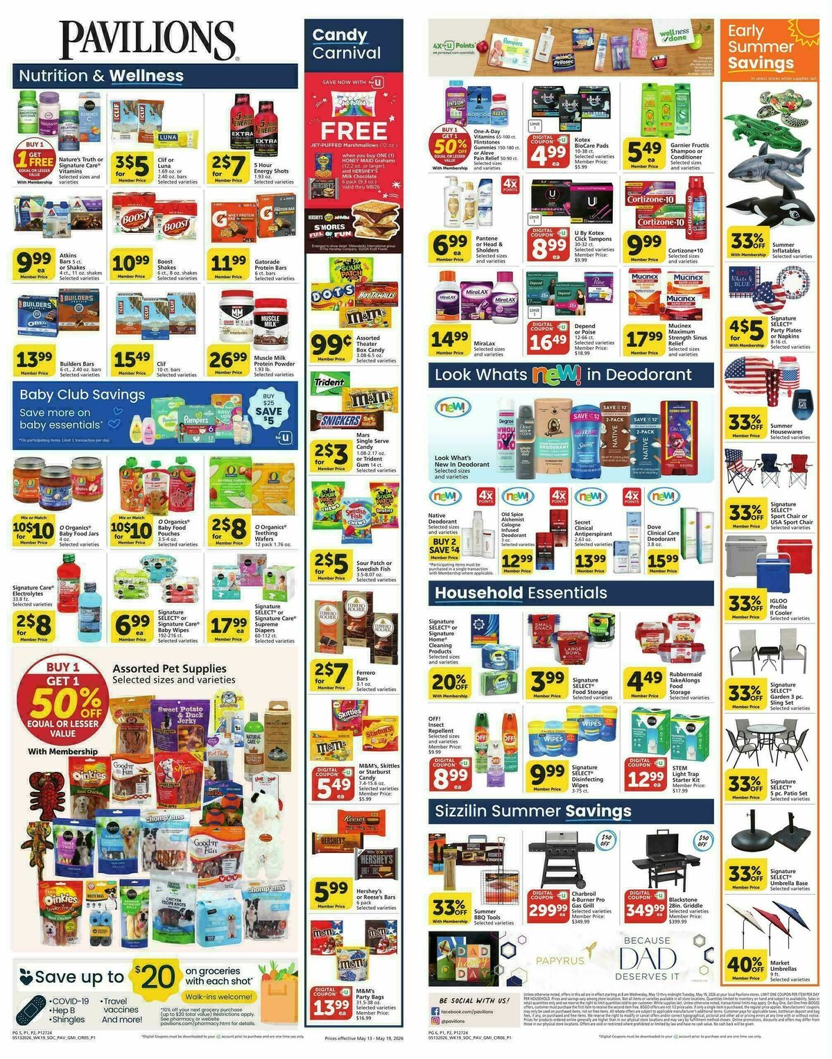 Pavilions Weekly Ad from May 13