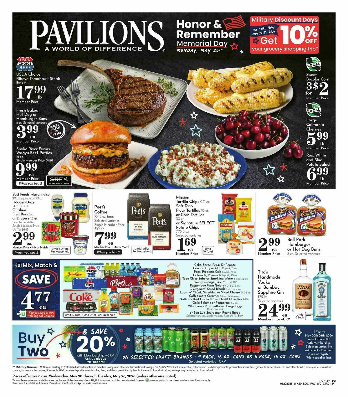 Pavilions Weekly Ad from May 20