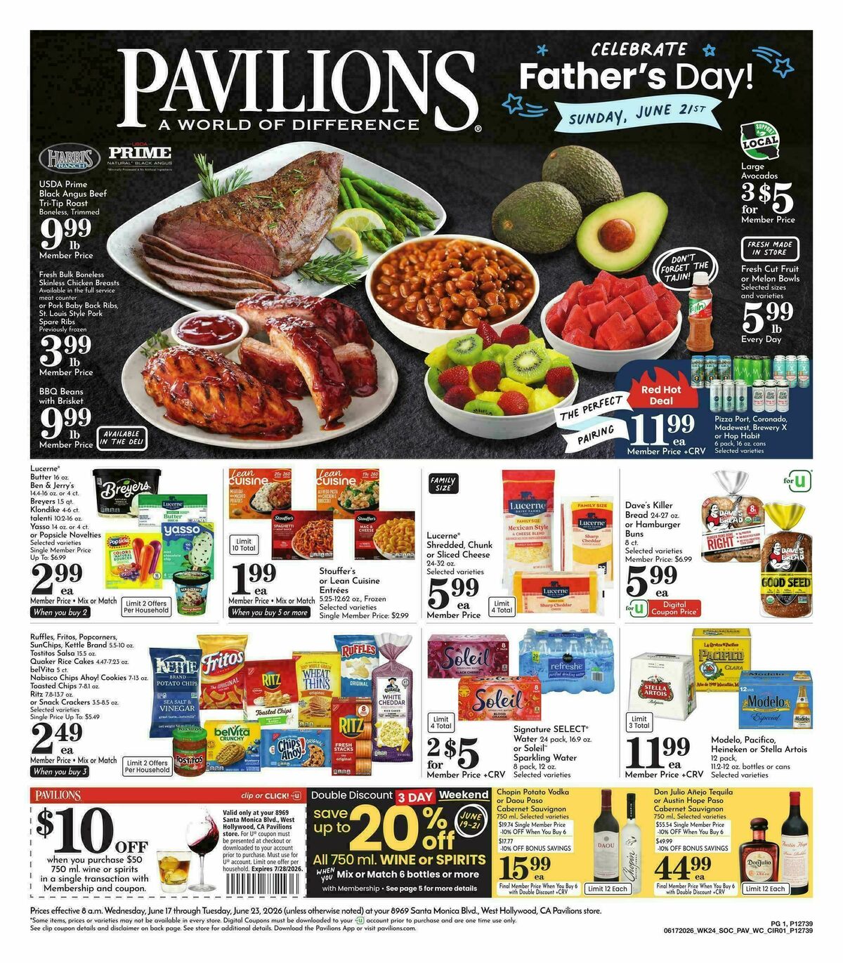 Pavilions Weekly Ad from June 17
