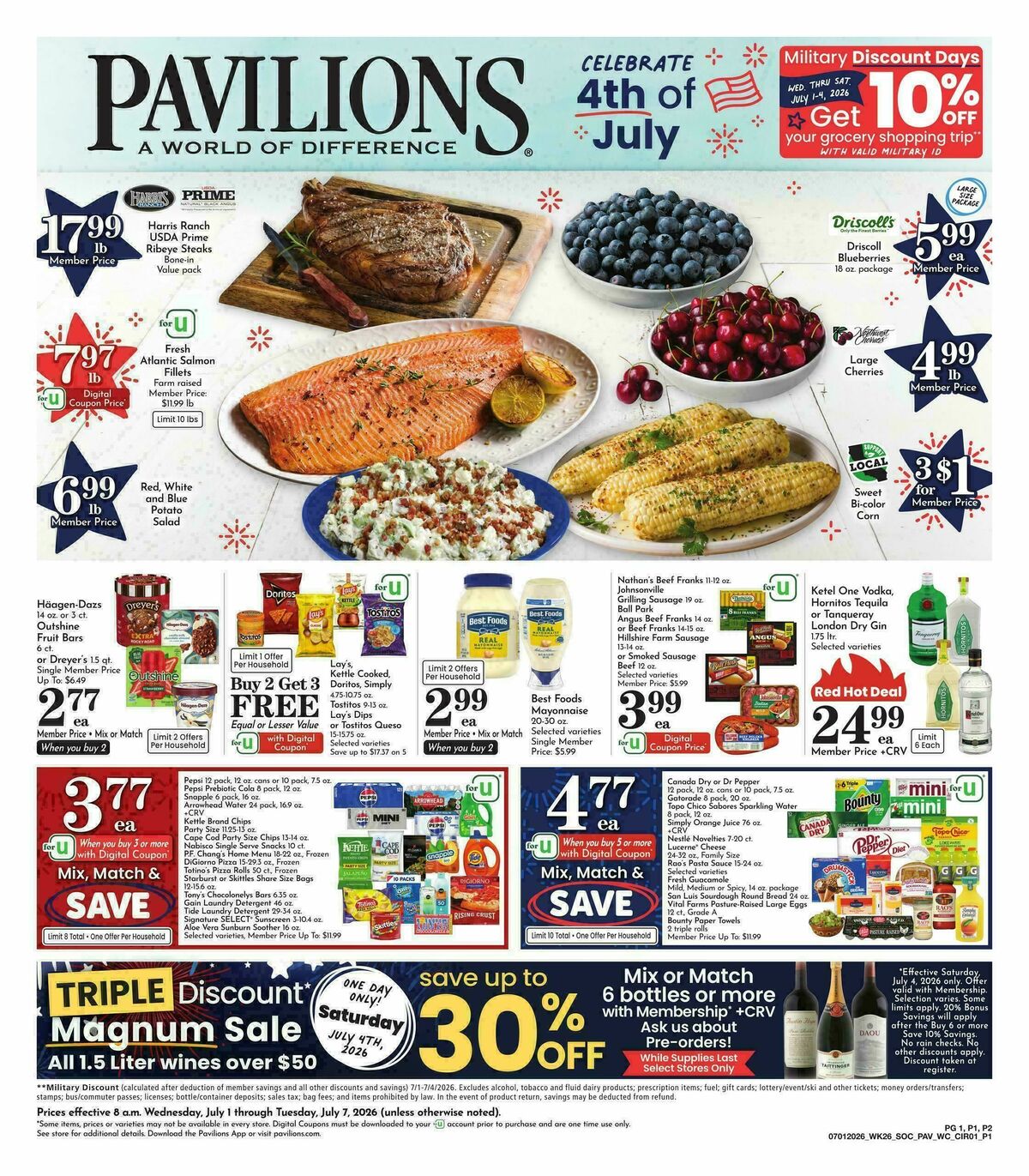 Pavilions Weekly Ad from July 1
