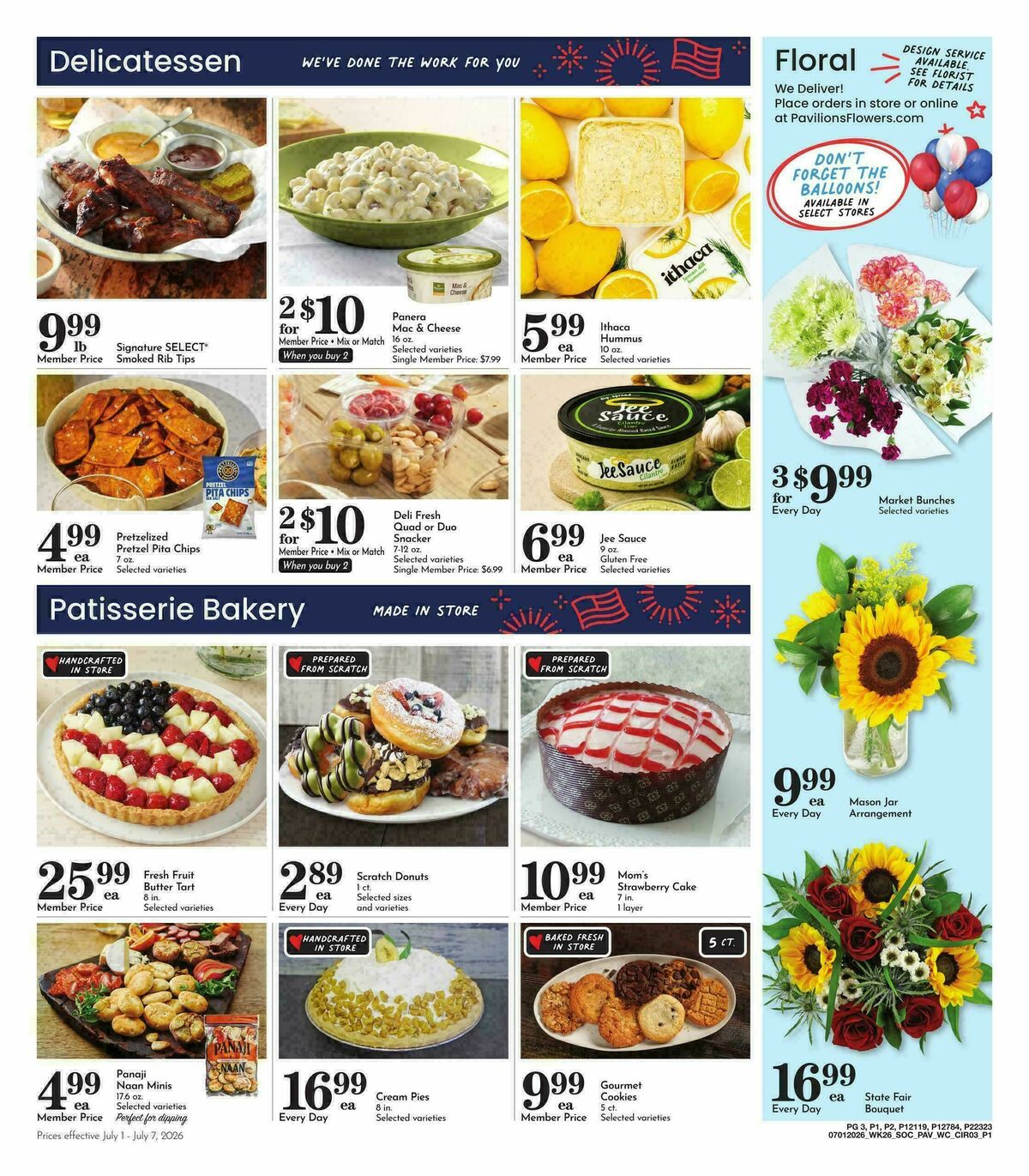 Pavilions Weekly Ad from July 1