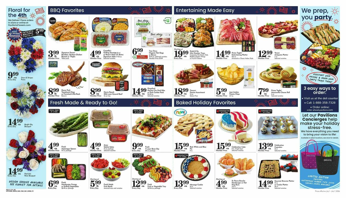 Pavilions Weekly Ad from July 1