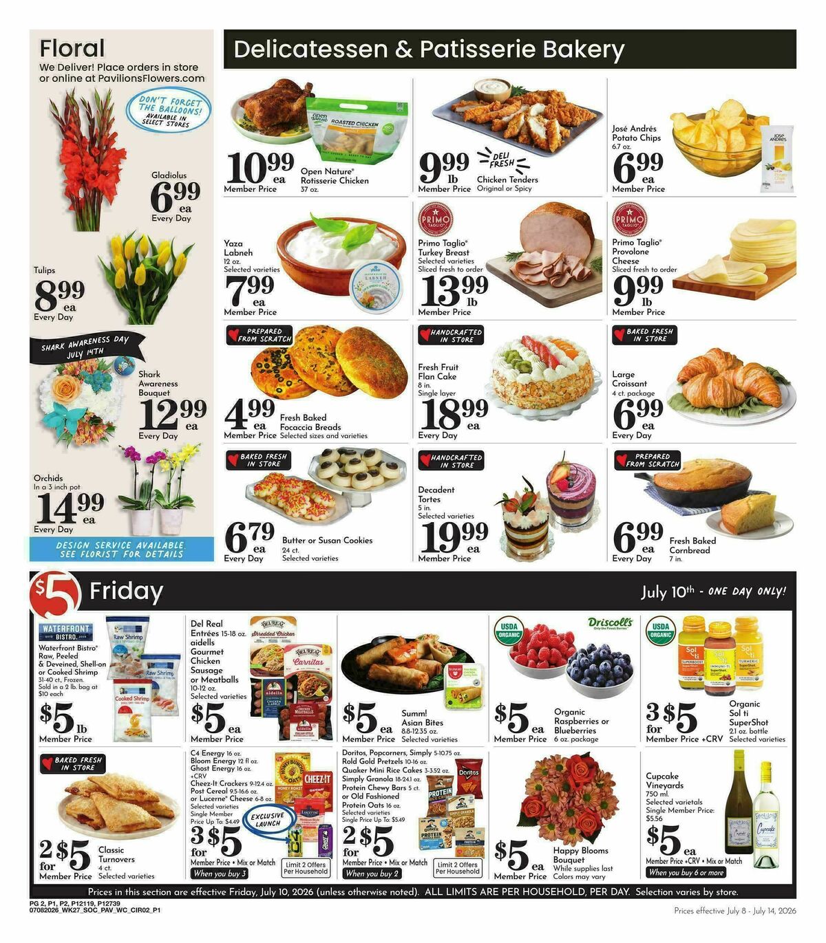 Pavilions Weekly Ad from July 8