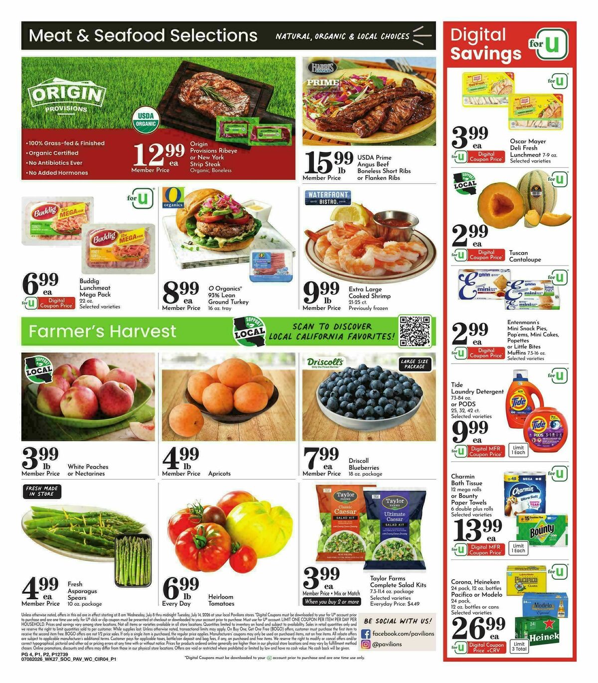 Pavilions Weekly Ad from July 8