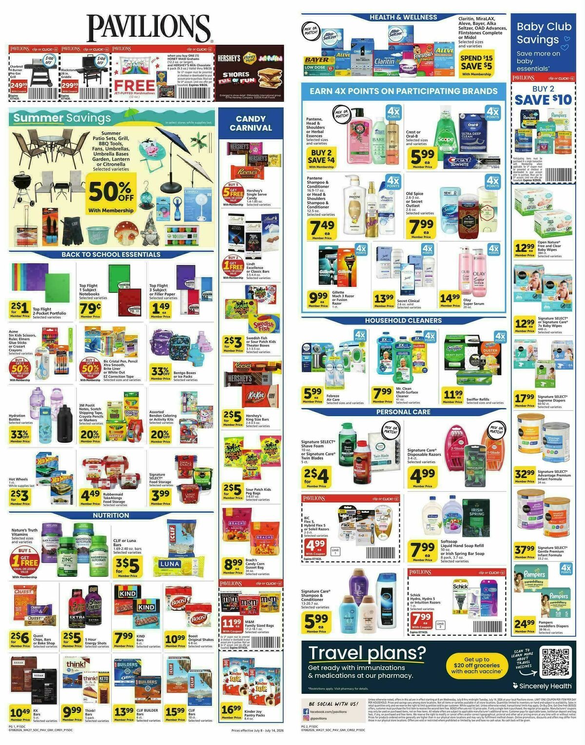 Pavilions Weekly Ad from July 8