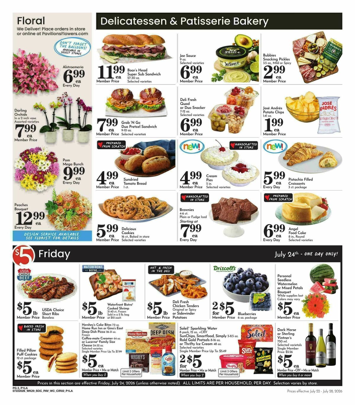 Pavilions Weekly Ad from July 22