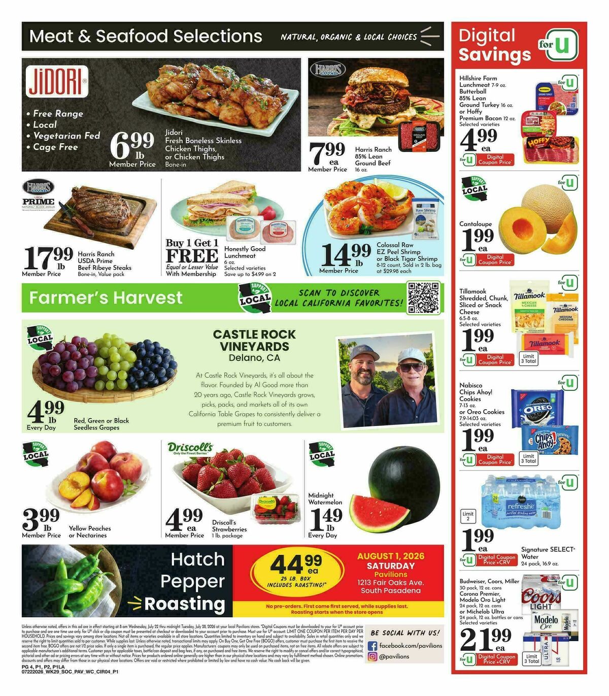 Pavilions Weekly Ad from July 22