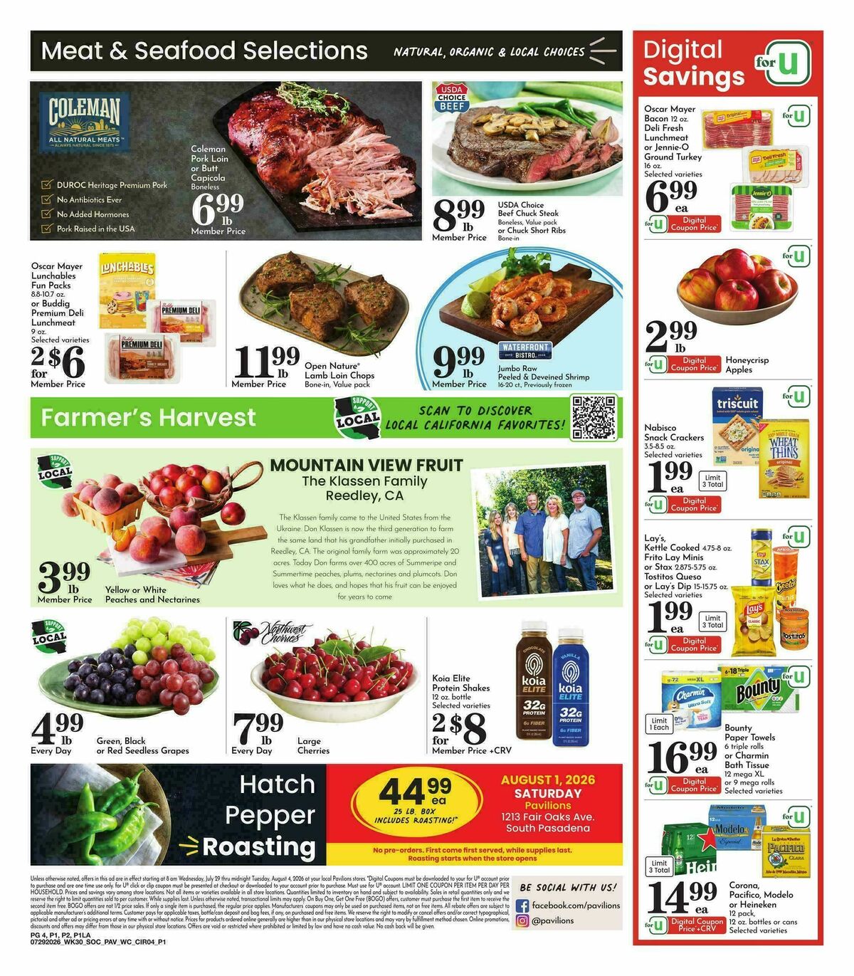 Pavilions Weekly Ad from July 29
