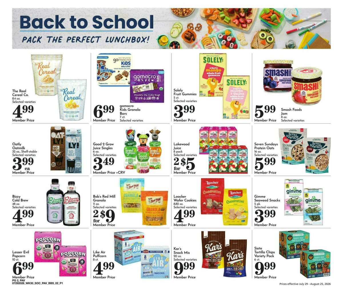 Pavilions Big Book of Savings Weekly Ad from July 29