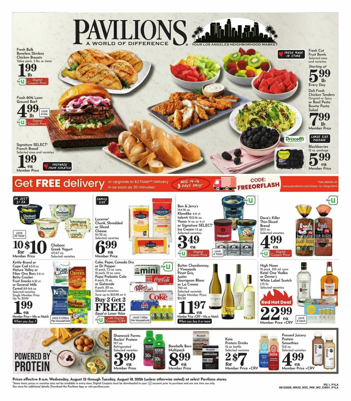 Pavilions Weekly Ad from August 12
