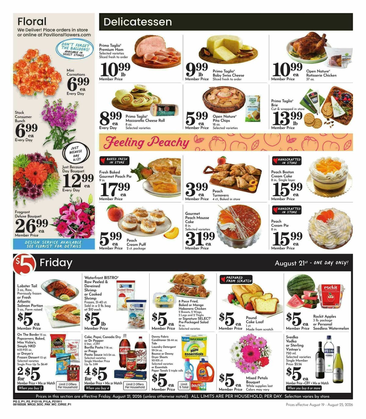 Pavilions Weekly Ad from August 19