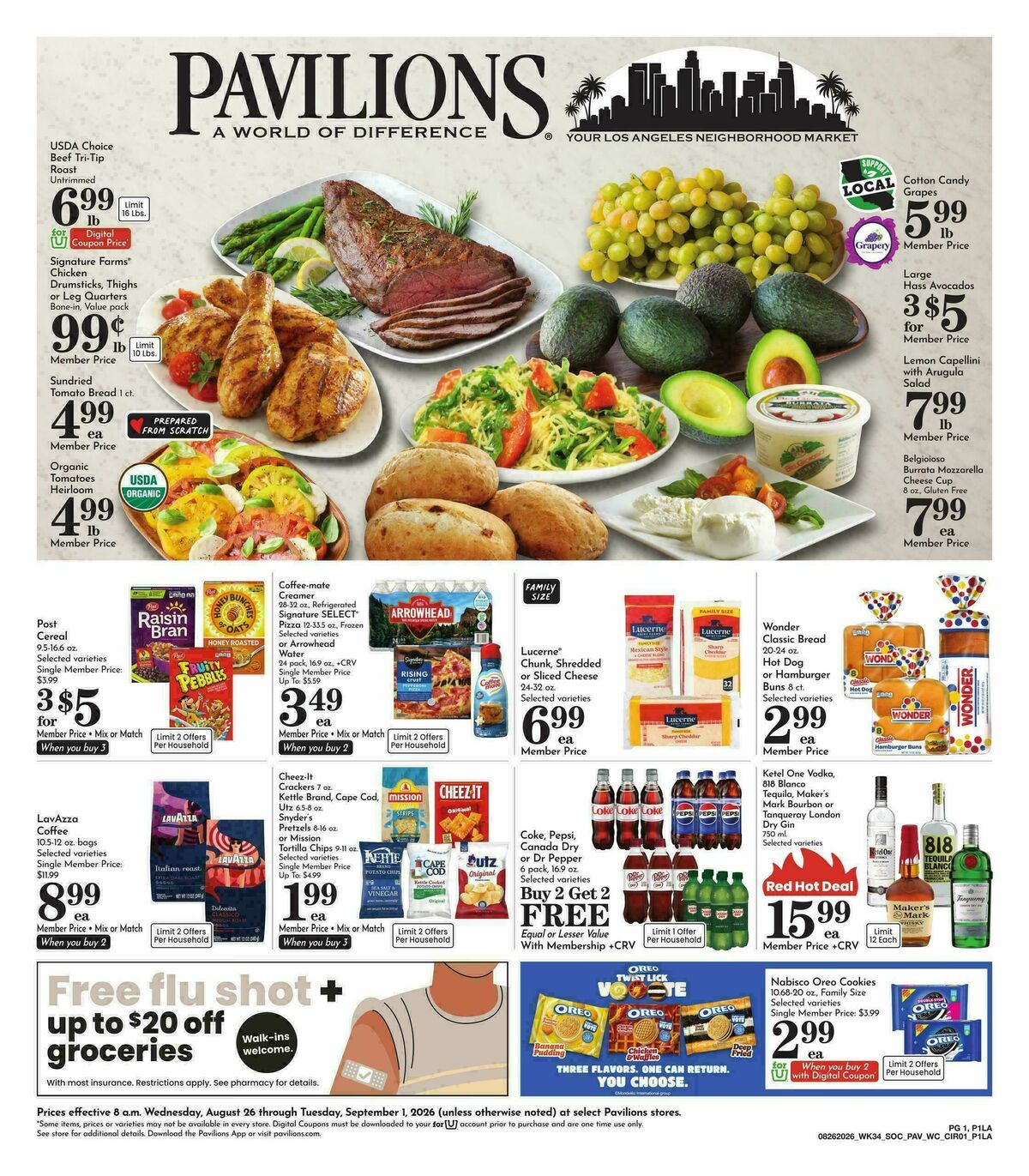 Pavilions Weekly Ad from August 26