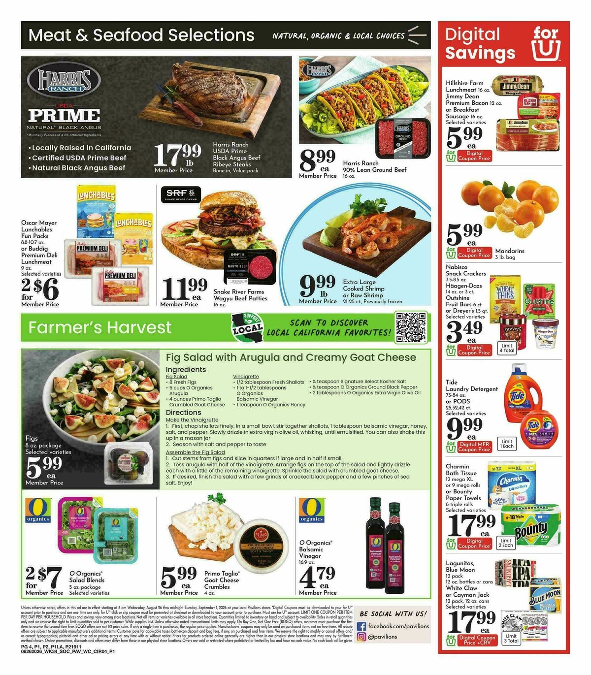 Pavilions Weekly Ad from August 26
